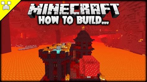 How To Build A Minecraft Mini Nether Fortress Youtube