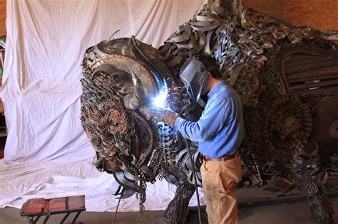 John Lopez - Western Welded Sculptures | Pipeline Post | Sawyer Blog