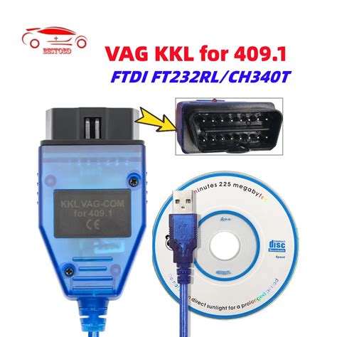 VAG 409 1 409 1 KKL With FTDI CH340T OBD 2 OBD2 Car Diagnostic