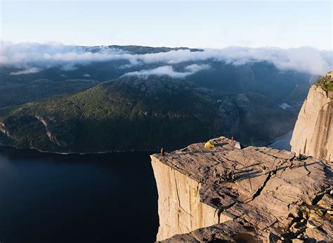 Lysefjord Jeden Z Pi Kniejszych Norweskich Fiord W Skandynawskie