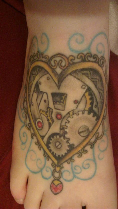 Steampunk Heart By Kaye Nicol Minerva Tattoo Steampunk Heart