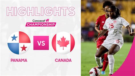 Concacaf Women S Championship 2022 Highlights Panama Vs Canada YouTube