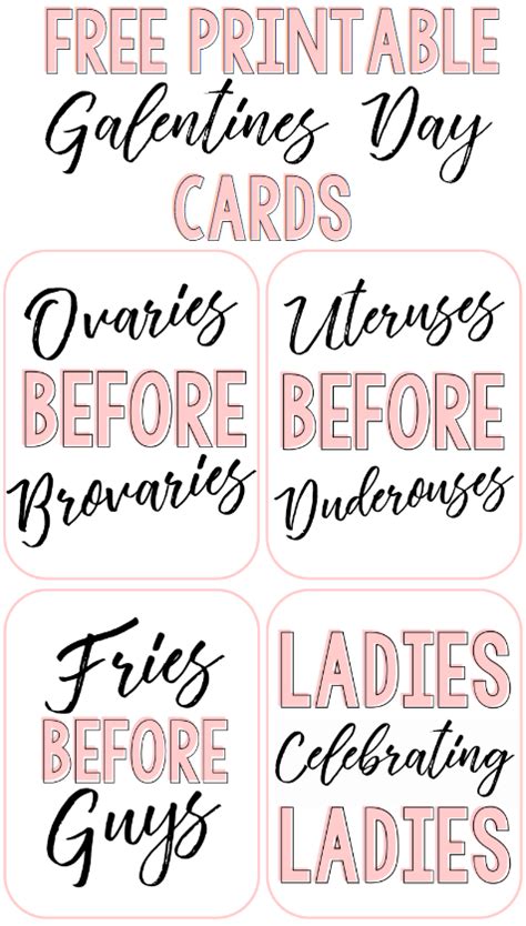 Not So Cli Shéa Free Galentine S Day Printables Happy Galentines Day Diy Holiday Ts