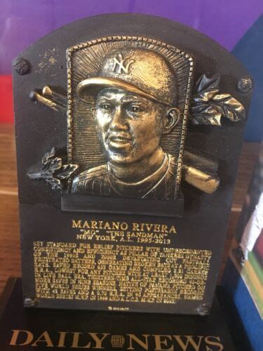 Buy 2019 Ny Yankees Stadium Mariano Rivera Hall Of Fame Replica Plaque