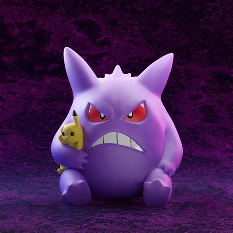 Pokemon Gengar STL Pack Gengar 3D Model Pack Gengar Print Etsy