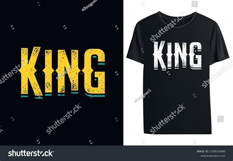 King Tshirt Template Design Stock Vector (Royalty Free) 2108524490 ...