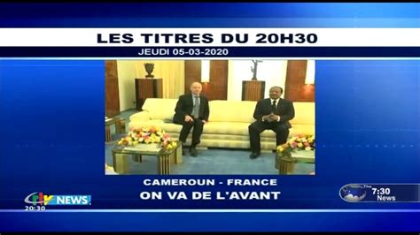 Crtv Journal De H Cameroun France On Va De L Avant Jeudi