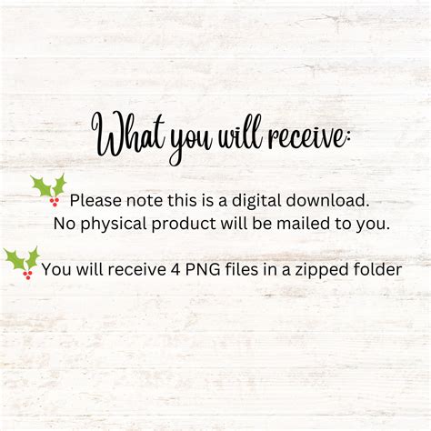 Merry Christmas PNG Printable Cards, Cute Design for Gifts, Digital ...