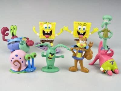 SpongeBob Kanciastoporty Figurki Zabawki 6 Sztuk 7634013641