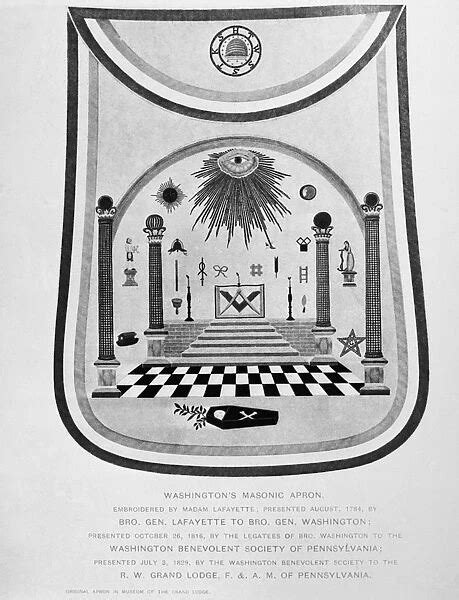 Washington Masonic Apron George Washingtons Masonic Apron