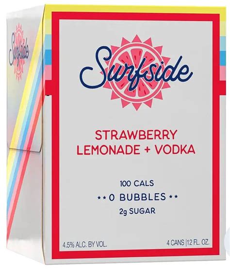 Surfside Strawberry Lemonade Vodka Oz Pk Cn Luekens Wine Spirits