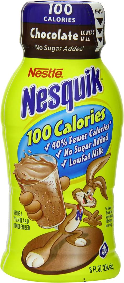 Nestle Nesquik Chocolate Lowfat 8 Oz Botellas De Leche 15 Pk