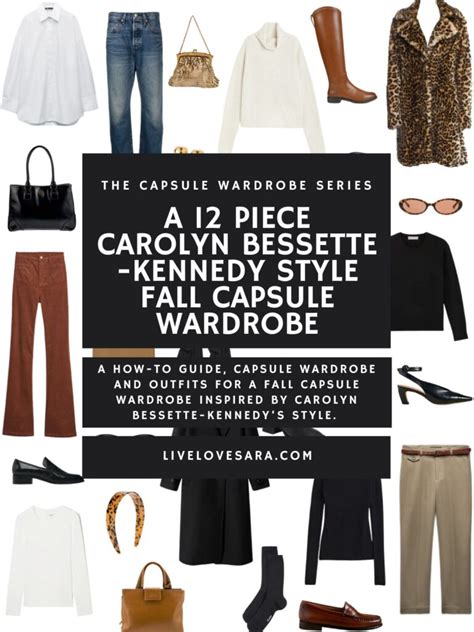 A Piece Carolyn Bessette Kennedy Style Fall Capsule Wardrobe