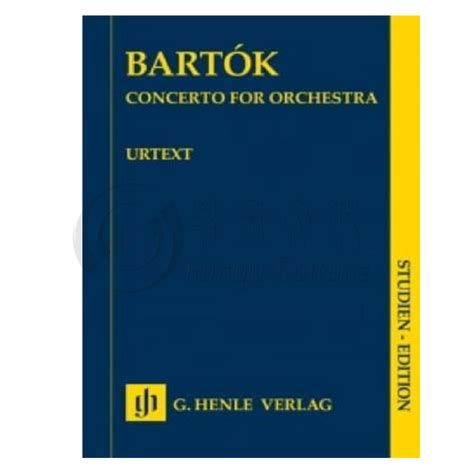 巴托克协奏曲管弦乐队研习小总谱非演奏用谱亨乐原版乐谱书 Bela Bartok Concerto For Orchestra Study