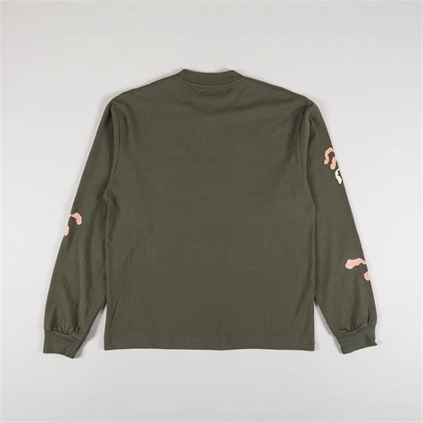 Heresy London Mens Long Sleeve Chrysalis T Shirt Green