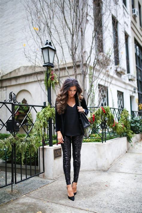 Sequin Leggins Outfit Ideas US Fashion The Sweetest Thing Sequin