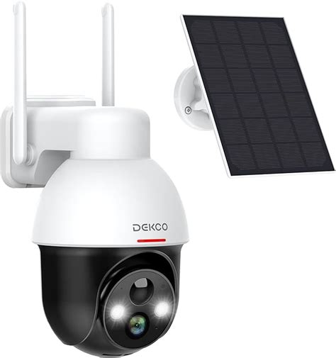 Dekco K Solar Security Camera Wireless Outdoor Battery Powered G