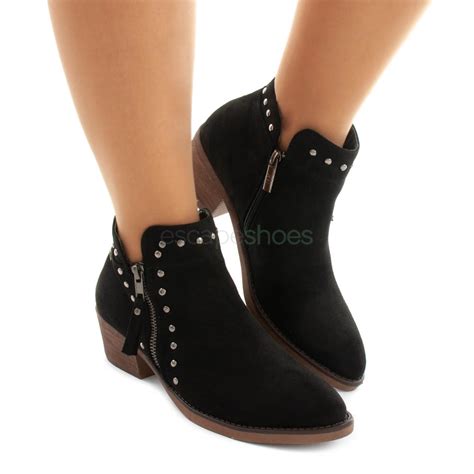 Venta Botines Negros Con Tachuelas En Stock