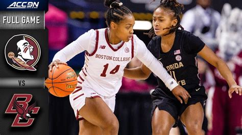 Florida State Vs Boston College Full Game Replay Acc Womens