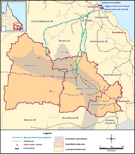 Surat Basin Map