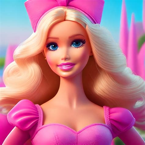 Premium Ai Image Photo Cute Barbie Doll Portrait