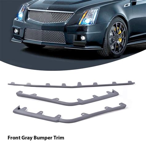 G Plus Front Bumper Molding Trim Kit Fit For 2009 2015 Cadillac CTS V