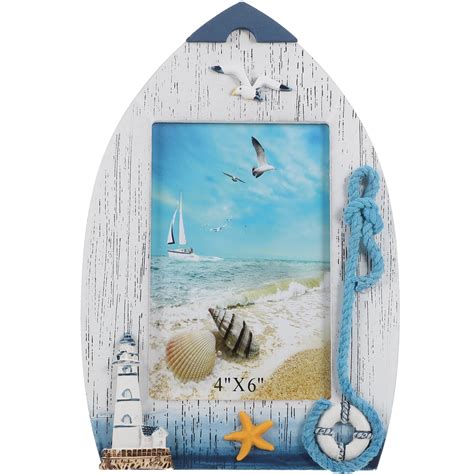 Homemaxs Wooden Photo Frame Nautical Theme Picture Frame Wooden Photo