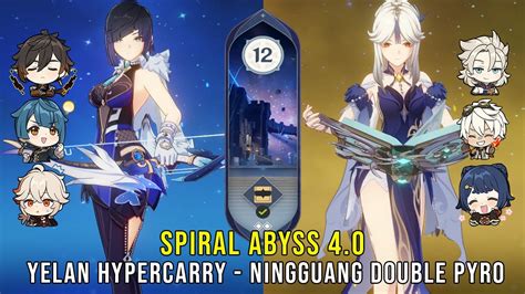 C1 Yelan Hypercarry And C6 Ningguang Double Pyro Genshin Impact Abyss