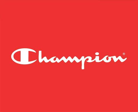 Champion Brand Clothes Name Logo Symbol White Design Sportwear Fashion ...