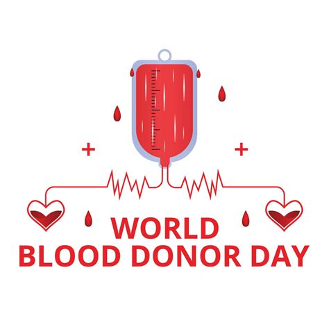 World Blood Donor Day Concept With Hands Donating Blood 20903379 Vector