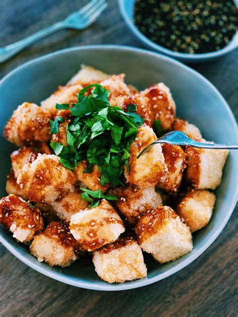 Fried Tofu With Garlic Sauce Minutes Or Less Tiffy Cooks