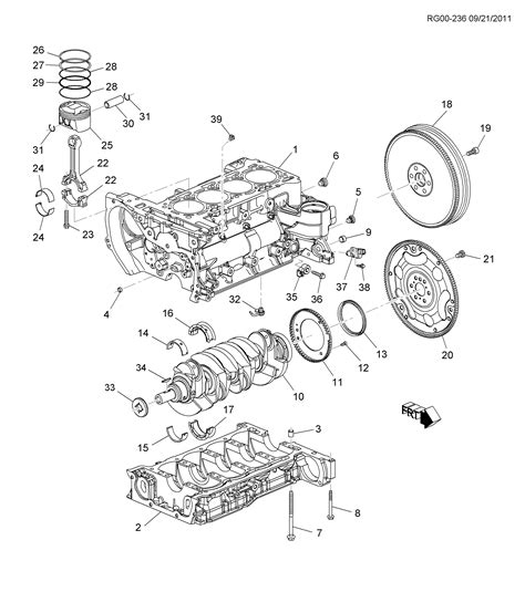 Malibu Engine Asm 2 4l L4 Part 1 Cylinder Block And Internal Parts Chevrolet Epc Online