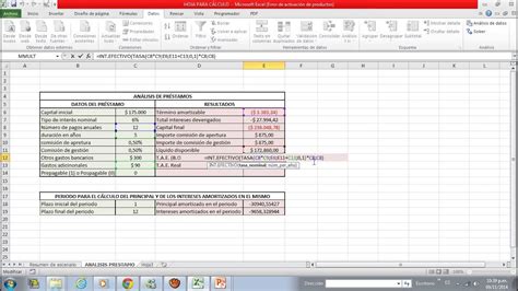 Calculo De Intereses Prestamos En Excel Ventajas De Los Microcreditos