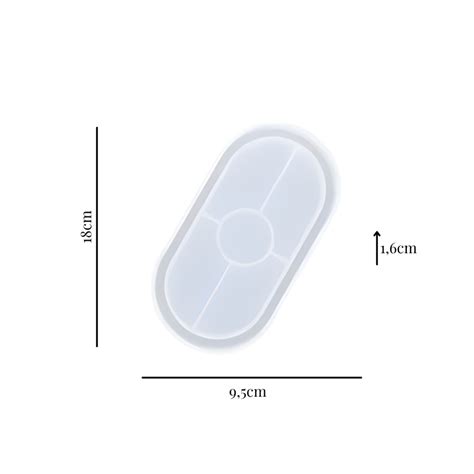 Molde De Silicona Bandeja Resina INSUMOS COSMETICA