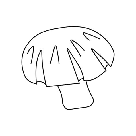 Premium Vector Hand Drawn Vector Illustration Shiitake Mushrooms