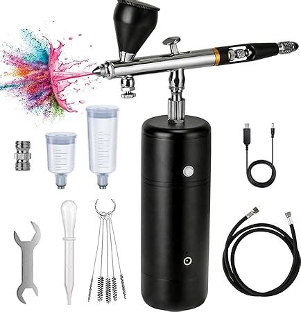 Portable Airbrush Kit With Compressor 30PSI Handheld Cordless Airbrush