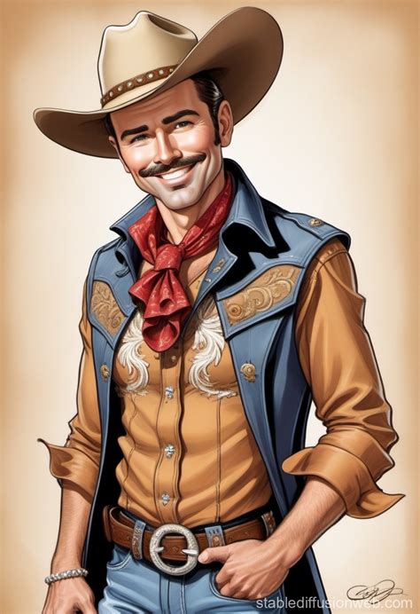 Gay Man In Country Western Attire Stable Diffusion Online