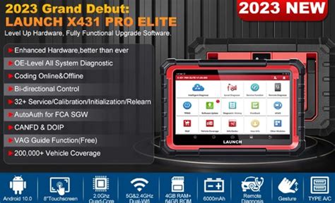 Outil De Diagnostic Auto LAUNCH X431 PRO Elite En Vente Flash 434 4