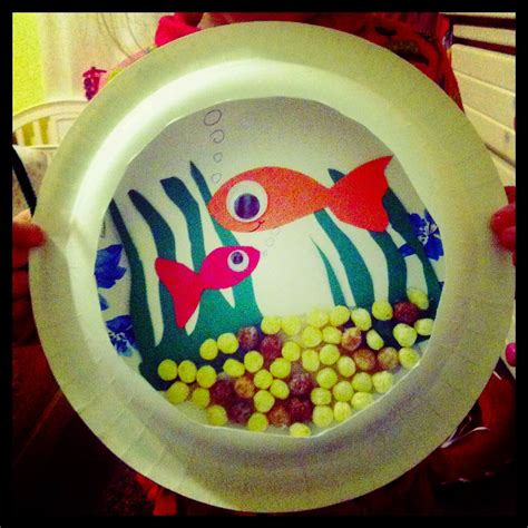 Munchkintime Paper Plate Fish Aquarium Craft