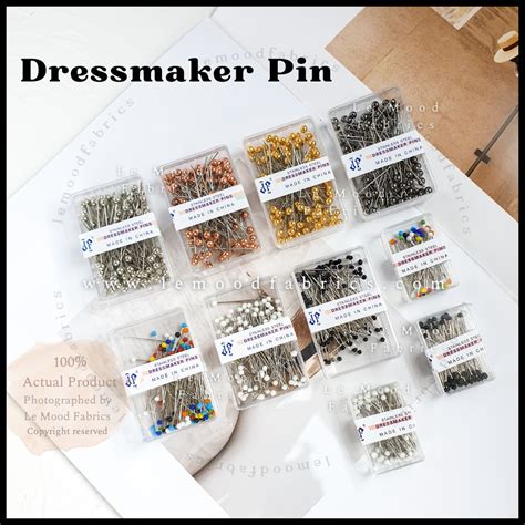 Le Mood Dressmaker Pins Stainless Steel Pin Peniti Jarum Peniti Pearl