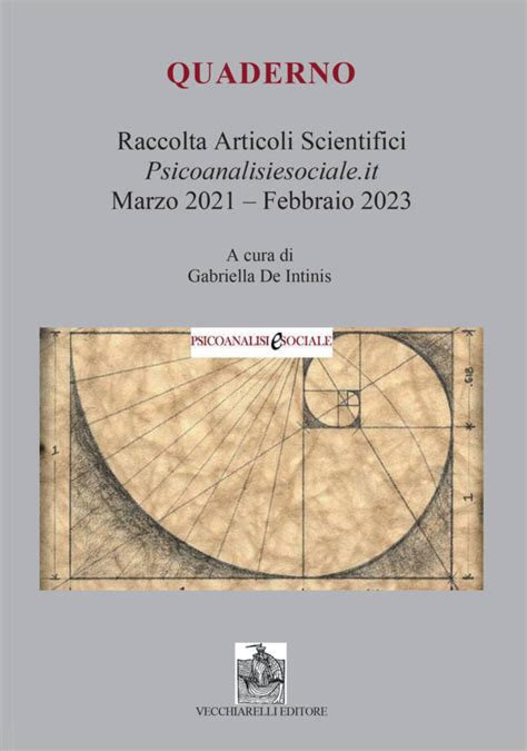 Quaderno Raccolta Articoli Scientifici Psicanalisiesociale It