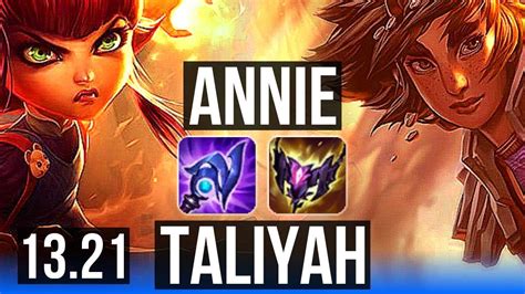 Annie Vs Taliyah Mid Quadra Comeback M Mastery