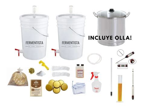 Kit Homebrewer Master Elabora Cerveza Artesanal Incluye Olla Mercado