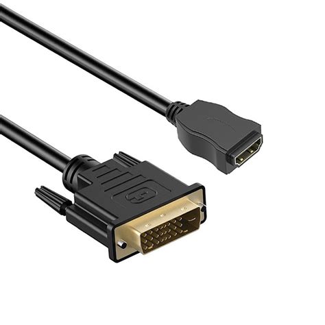 Titoumi Dvi D To Hdmi Compatible Cable For Monitor Male To Female