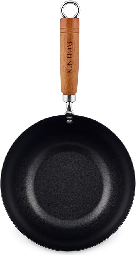 Amazon Ken Hom Classic Non Stick Mini Wok Cm Black Home Kitchen