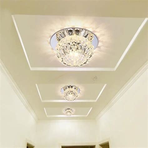 Utoopie W Lustre En Cristal Led Plafonnier Salon Cm Ronde Lumi Res