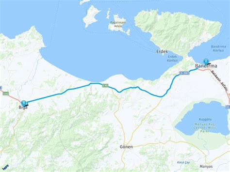 Bandırma Çanakkale Biga Arası Mesafe Bandırma Çanakkale Biga Yol