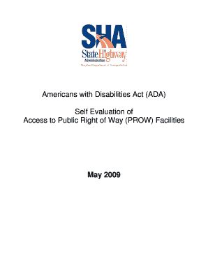 Americans With Disabilities Act Ada Self Evaluation Of Access To