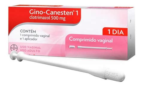 Gino Canesten Cápsula 500mg 1 Unidade 1 Aplicador Frete grátis