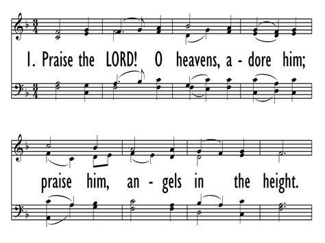 PRAISE THE LORD O HEAVENS ADORE HIM Gray Psalter 148o To Gray